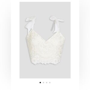 Bridal embroidered crop top. Never worn.